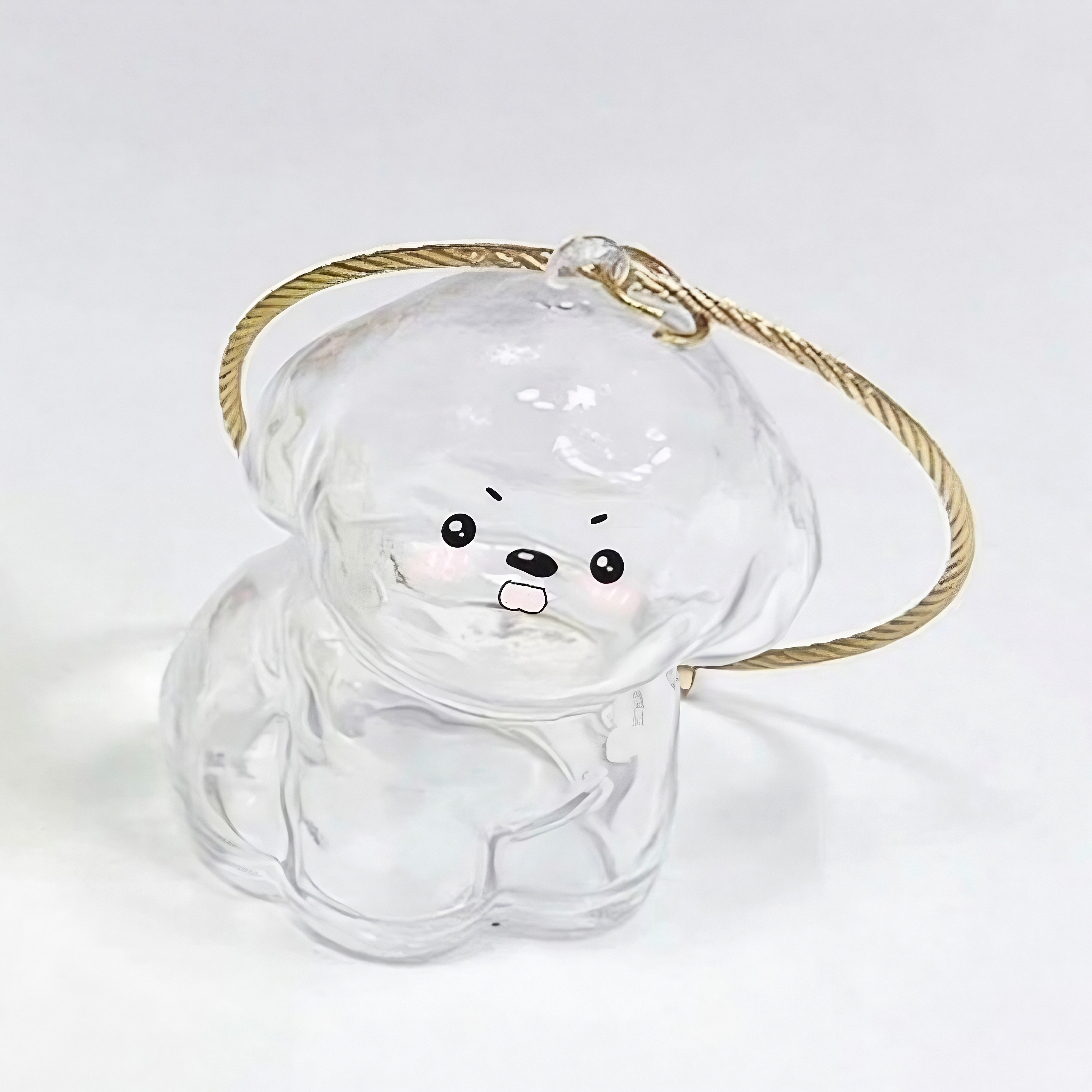 Dog Hair Souvenir Keychain Transparent Dog Hair Memory Capsule Jewelry Dog Hair Storage Suitable for Pet Lovers