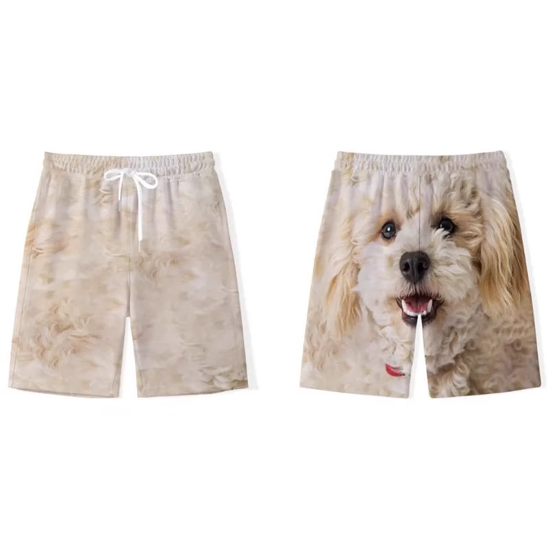 Benutzerdefinierte Hundegesicht Lustige Strandhose Herren Boxershorts - MyFaceBoxerDE